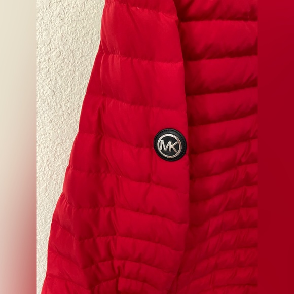 Michael Kors Red Bubble Jacket Women XL - Picture 4 of 4